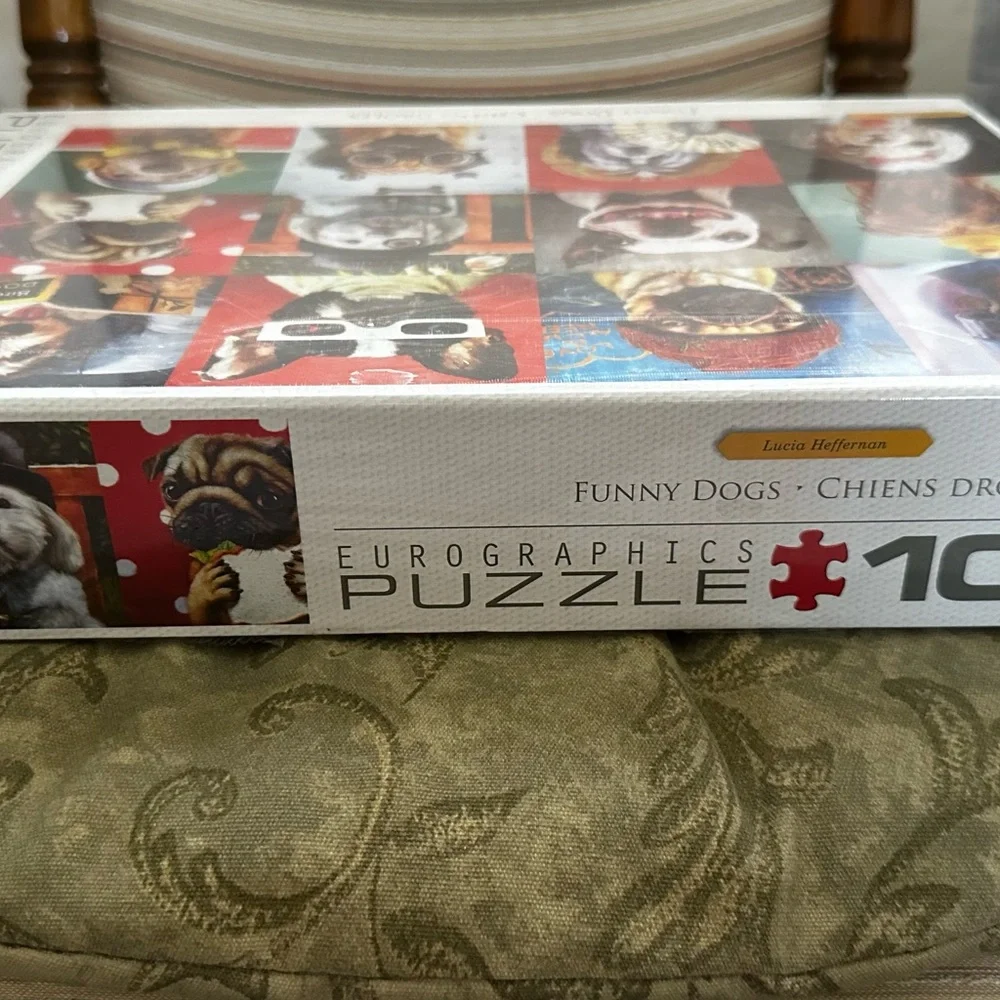 Funny Dogs Puzzle 1000 Pieces Pug Terrier
